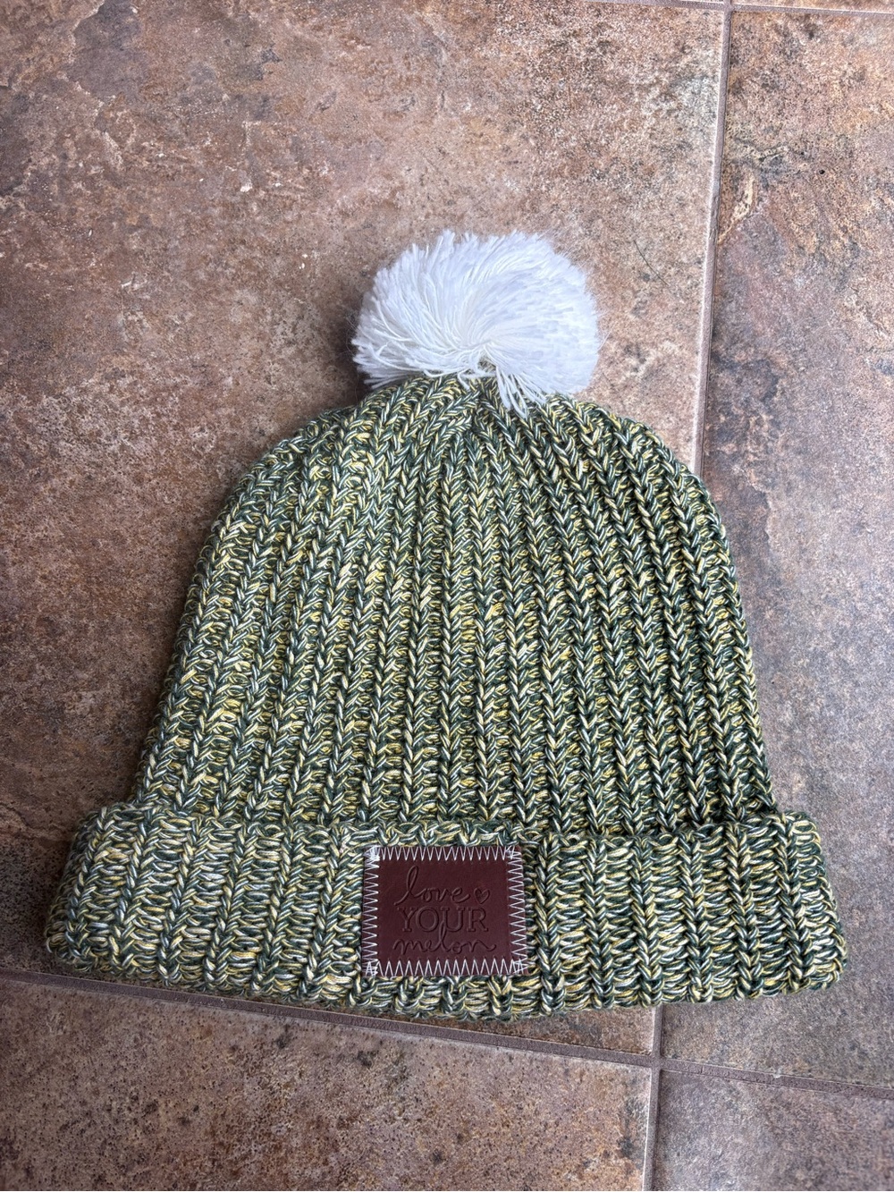 Love Your Melon Green Bay Packers Knit Beanie with White Pom